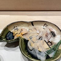 鮨 木島 - フグとアンコウの肝　肝が濃厚！