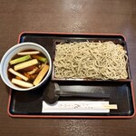 花ごろも - 鴨せいろそば。10割➕大盛り変更。