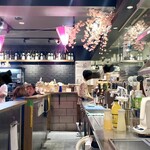 またあした - 店内雰囲気001。花見風かざり。