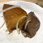 またあした - ブリあら大根、出し汁がメチャクチャ染みてます。