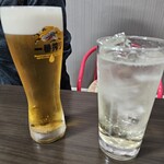 中華料理 桃菜 - ビール＋林檎酒