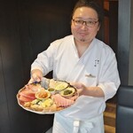 焼うおいし川  六本木凛華楼 - 大将の石川さんです✨