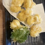 博多豊一長浜食堂 - 鱈の白子天麩羅　ちっちゃくて　白子探したい