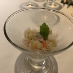 銀座あしべ - ズワイガニ　セリ