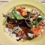 食堂endo - サーモンとアボカドのカルパッチョ