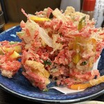 ののや - かき揚げ　割りました