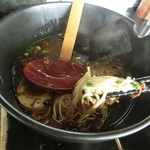 青空きっど 零壱 - 麺は細麺。