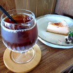 Letter - アイスカフェオレと桜のチーズケーキ