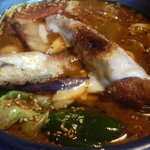 アジアンスープカリー べす - フィッシュフライ＆焼きチーズカリー