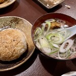 地雷也 - キンキの骨スープと焼きおにぎり