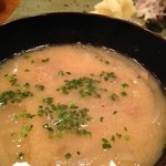 鮨處 赤坂 石 - マグロとたまねぎの味噌汁