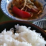 Teishi Yokuya - 定食の小鉢とごはん