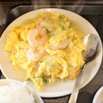 錦園 - エビ玉子とじ