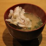 魚ト肴いとおかし - カワハギのお味噌汁