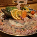 魚ト肴いとおかし - カワハギのお造り
