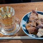 宇ち多゛ - 梅割り　アブラ少ないとこガツ一本ずつお酢　です