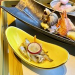 ラビスタ阿寒川 - 前菜の阿寒湖産公魚の柚子マリネ