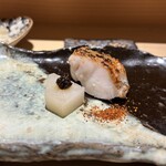 鮨 華 - 甘鯛のからすみ焼き、甘鯛も本望だろう