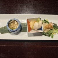 過門香 銀座本店 - 前菜三種盛り合わせ
