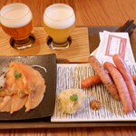 YEBISU BREWERY TOKYO - スモークサーモン/ソーセージ4種