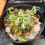 MARU龍 - 豚たかな丼アップです。