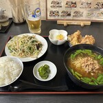 福興楼 - 野菜定食　スープを台湾ラーメンに変更