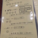 ガロ - 丼のご飯量目安