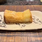 鉄板ステーキ 花心 - 蜂蜜きなこバタートースト。程よく甘く美味しい。