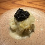 トムクリオーザ - ジャガイモパスタ 発酵バター コラトゥーラ （イタリアの魚醤）キャビア