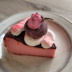 ぎるふりかふぇ - 桜バスクチーズケーキ