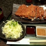 とんかつ マンジェ - マンジェとんかつ（ジャンボ）定食