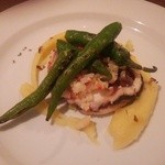 イクノス - たこのクスクス和え万願寺唐辛子添え