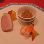 オークラチャイニーズレストラン 桃里 - 四種前菜盛り合わせ