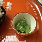 赤坂 菊乃井 - ホタルイカが紹興酒漬けで、　　　　　　　　　　　　　筍の木の芽和えに代えてくださった