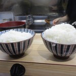 とんかつ檍のカレー屋 いっぺこっぺ - ライス減量と普通盛り