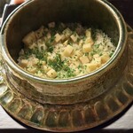 赤坂 菊乃井 - お釜で炊いた筍ご飯　絶品