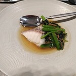 クロモリ - 鯛の煮込み　桜えびがちょっと邪魔でしたが、野菜の味が残るのは本当にすごい。