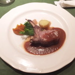 ワインレストラン ドミナス - 骨付き仔牛ロース肉のポワレ