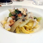 イル プレージョ - 太刀魚・ケッパー・レタス・バジリコ・アーモンドのタリアテッレ