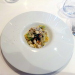 イル プレージョ - 太刀魚・ケッパー・レタス・バジリコ・アーモンドのタリアテッレ