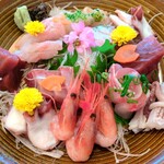 八乃屋 - お刺身盛り合わせ3人前