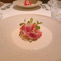 ナチュール・エ・サンス - 鎌倉野菜と真鯛のタルタル〜新玉葱スープ仕立て〜