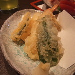 水神 - とくとくランチセットの天ぷら