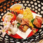 厨 花膳 - 蕗の薹天 他