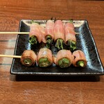 こうじ - ベーコンねぎ巻とベーコンオクラ巻
                                各180円（曖昧）