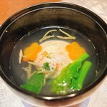 厨 花膳 - 卵豆腐のお吸い物