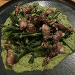 フレスコ - ホタルイカと菜花のアンチョビソテー1,100円