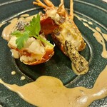 294689102 - 伊勢海老のソテー　モリーユ茸　ブランデーソース