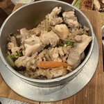一の酉 - 締めは鳥釜飯。時間がかかるので最初に頼んでおくのが良い。