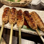 一の酉 - 比内地鶏のつくね、マズいわけないわ。